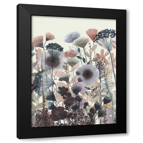 Twilight Blossoms I Black Modern Wood Framed Art Print with Double Matting by Popp, Grace