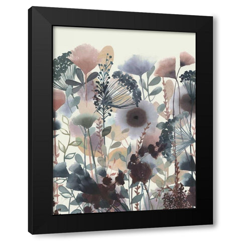Twilight Blossoms II Black Modern Wood Framed Art Print with Double Matting by Popp, Grace