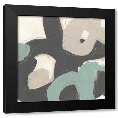 Clean Slate II Black Modern Wood Framed Art Print by Vess, June Erica