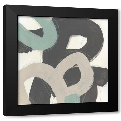 Clean Slate III Black Modern Wood Framed Art Print by Vess, June Erica