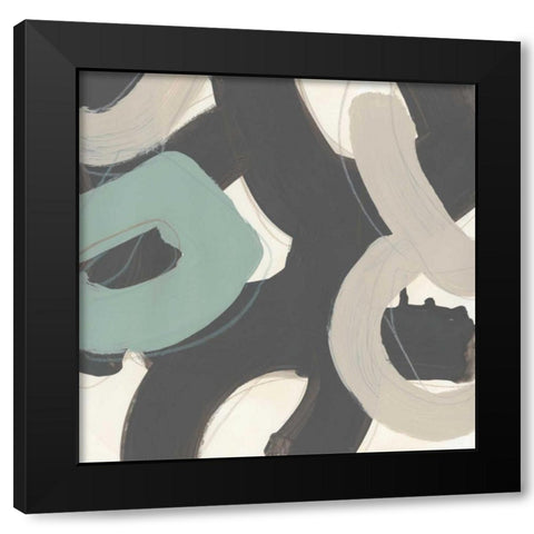Clean Slate VI Black Modern Wood Framed Art Print by Vess, June Erica