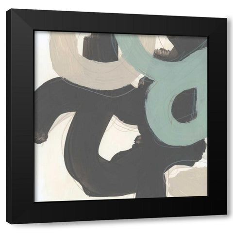 Clean Slate VII Black Modern Wood Framed Art Print with Double Matting by Vess, June Erica
