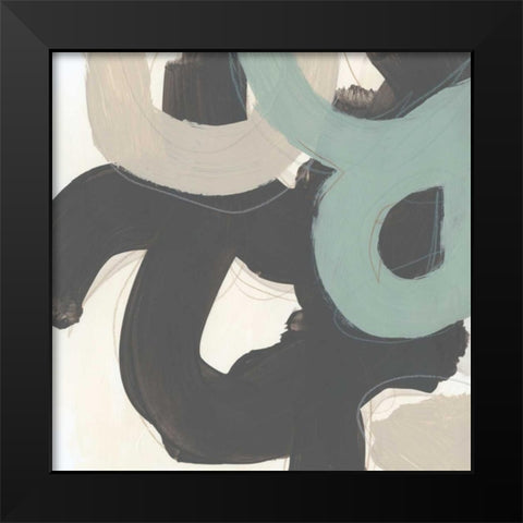 Clean Slate VII Black Modern Wood Framed Art Print by Vess, June Erica
