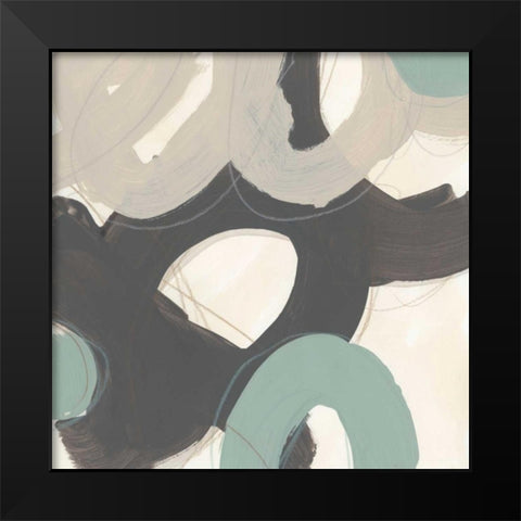 Clean Slate IX Black Modern Wood Framed Art Print by Vess, June Erica