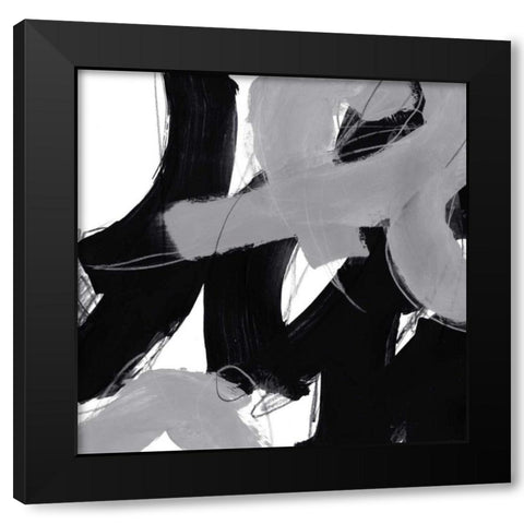 Monochrome IV Black Modern Wood Framed Art Print by Vess, June Erica