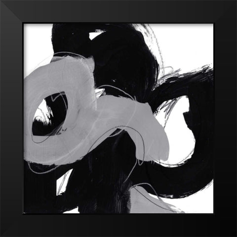 Monochrome VI Black Modern Wood Framed Art Print by Vess, June Erica