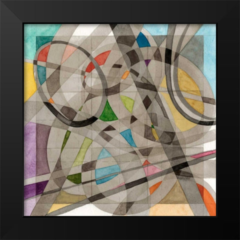 Overpass Black Modern Wood Framed Art Print by Galapon, Nikki