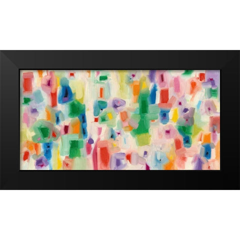Modern Vibe Black Modern Wood Framed Art Print by Galapon, Nikki