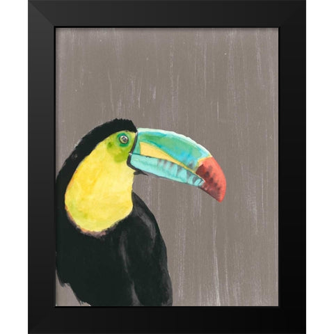 Vibrant Plumage I Black Modern Wood Framed Art Print by McCavitt, Naomi