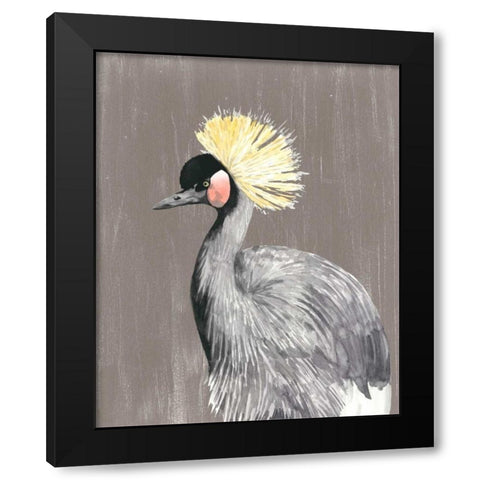 Vibrant Plumage II Black Modern Wood Framed Art Print by McCavitt, Naomi