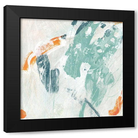 Current Synergy I Black Modern Wood Framed Art Print by Vess, June Erica
