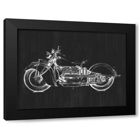 Motorcycle Graphic I Black Modern Wood Framed Art Print by Meagher, Megan