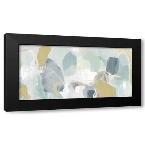 Mint Illusion II Black Modern Wood Framed Art Print by Vess, June Erica
