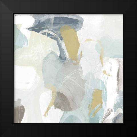 Mint Illusion III Black Modern Wood Framed Art Print by Vess, June Erica