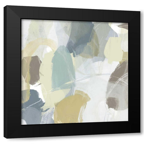 Mint Illusion IV Black Modern Wood Framed Art Print by Vess, June Erica