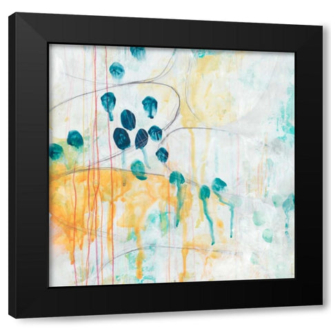 Momentum I Black Modern Wood Framed Art Print by Vess, June Erica