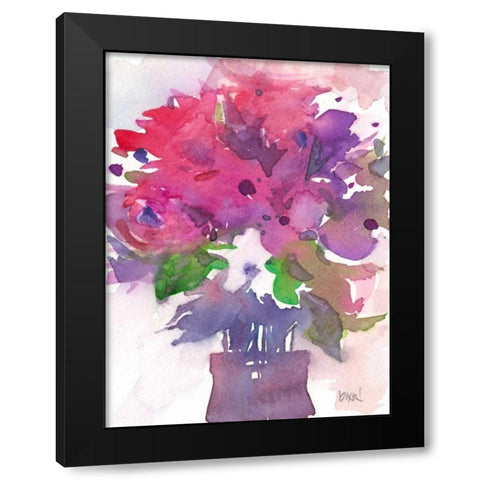 Between the Red I Black Modern Wood Framed Art Print by Dixon, Samuel