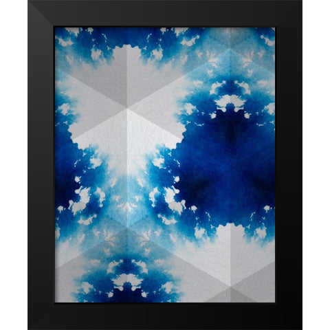 Sapphire Frost V Black Modern Wood Framed Art Print by Stramel, Renee W.