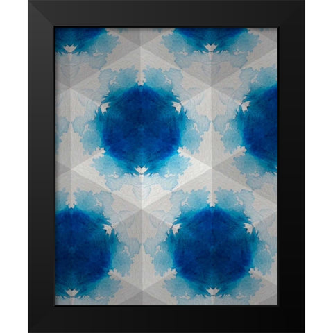 Sapphire Frost VI Black Modern Wood Framed Art Print by Stramel, Renee W.