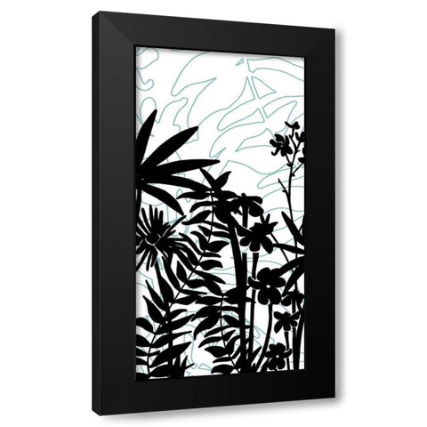 Rainforest Ferns I Black Modern Wood Framed Art Print by Fagalde, Jarman