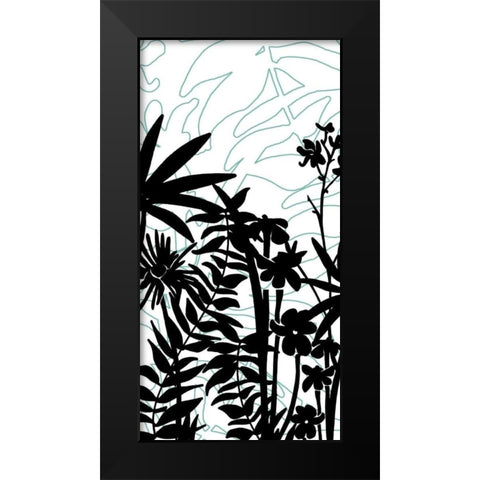 Rainforest Ferns I Black Modern Wood Framed Art Print by Fagalde, Jarman