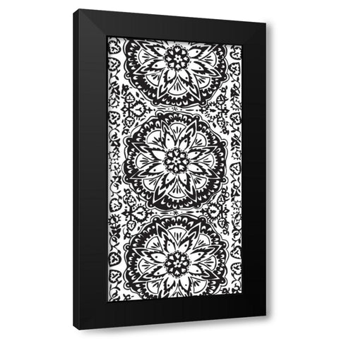 BandW Arabesque Panels IV Black Modern Wood Framed Art Print by Zarris, Chariklia