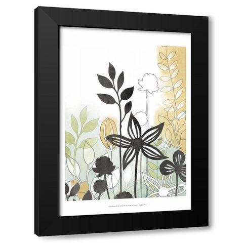 Sketchbook Garden I Black Modern Wood Framed Art Print with Double Matting by Vess, June Erica