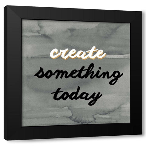Watercolor Quote I Black Modern Wood Framed Art Print by Hambly, Anna