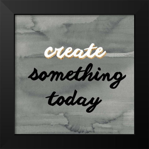 Watercolor Quote I Black Modern Wood Framed Art Print by Hambly, Anna