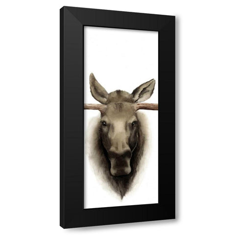 Triptych Moose II Black Modern Wood Framed Art Print by Popp, Grace