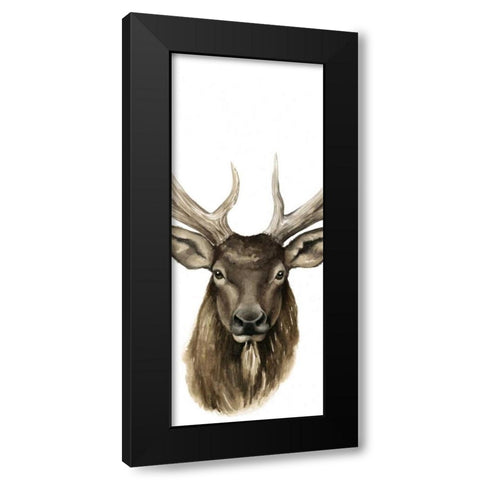Triptych Elk II Black Modern Wood Framed Art Print by Popp, Grace
