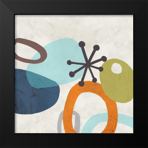 Sunshine Jumble I Black Modern Wood Framed Art Print by Vess, June Erica
