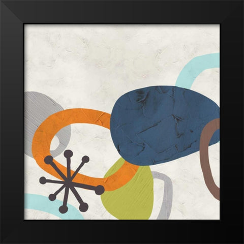 Sunshine Jumble II Black Modern Wood Framed Art Print by Vess, June Erica