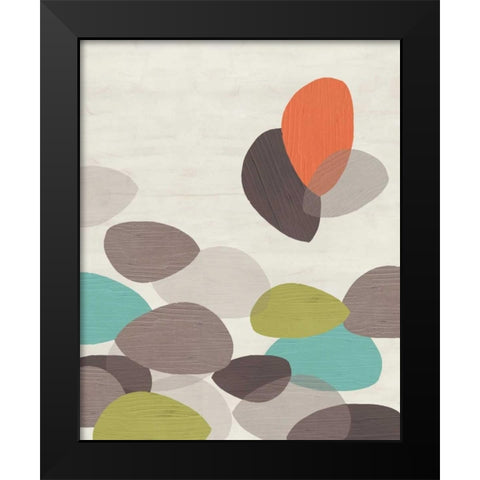 Lily Pond II Black Modern Wood Framed Art Print by Vess, June Erica