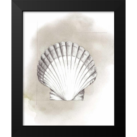 Shell Diagram II Black Modern Wood Framed Art Print by Popp, Grace