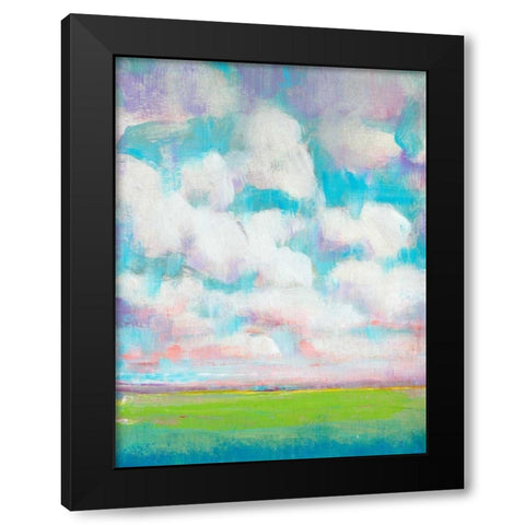 Clouds in Motion II Black Modern Wood Framed Art Print with Double Matting by OToole, Tim