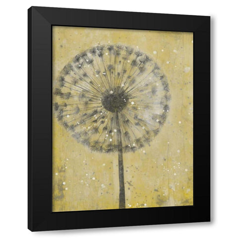 Dandelion Abstract II Black Modern Wood Framed Art Print by OToole, Tim