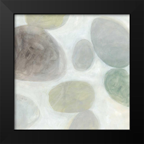 Stone Story I Black Modern Wood Framed Art Print by Vess, June Erica