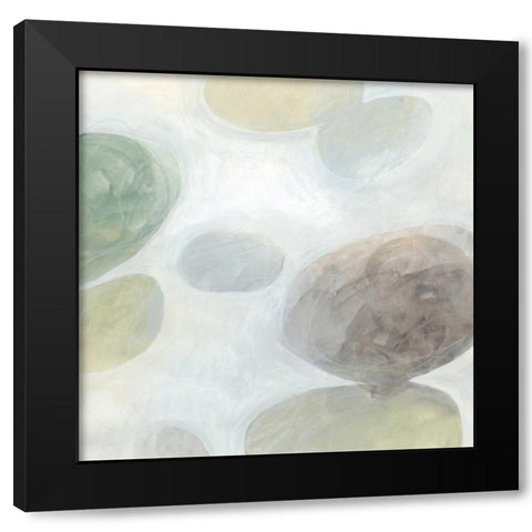 Stone Story II Black Modern Wood Framed Art Print by Vess, June Erica