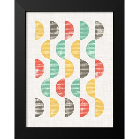 Mod Block Prints II Black Modern Wood Framed Art Print by Popp, Grace