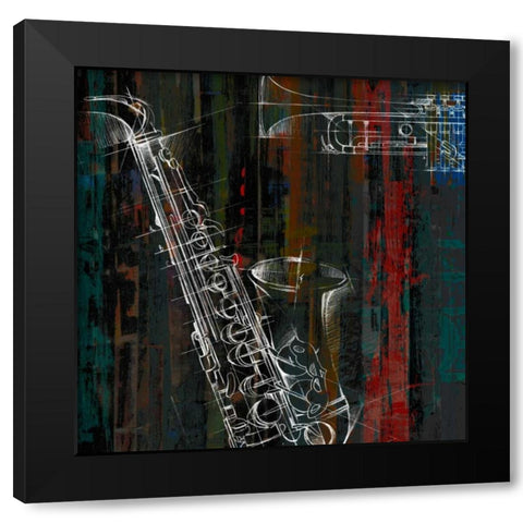 That Jazz II Black Modern Wood Framed Art Print by Studio W