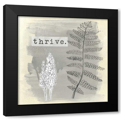 Garden Scrapbook II Black Modern Wood Framed Art Print with Double Matting by Vess, June Erica