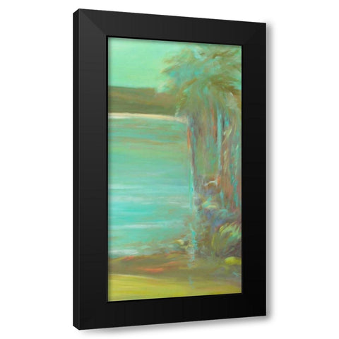 Bahia Tranquila II Black Modern Wood Framed Art Print with Double Matting by Wilkins, Suzanne