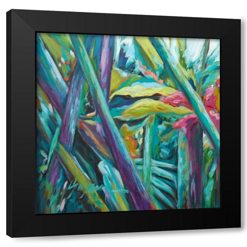 Bula Bula I Black Modern Wood Framed Art Print with Double Matting by Wilkins, Suzanne