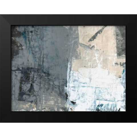 Shades of Grey I Black Modern Wood Framed Art Print by Ray, Elena