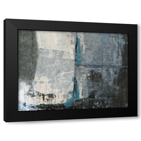 Shades of Grey II Black Modern Wood Framed Art Print by Ray, Elena