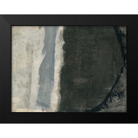 Shades of Grey III Black Modern Wood Framed Art Print by Ray, Elena