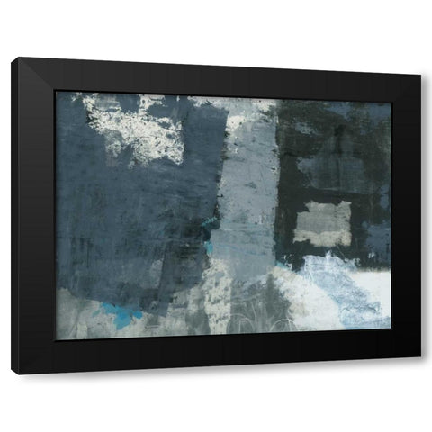 Shades of Grey IV Black Modern Wood Framed Art Print with Double Matting by Ray, Elena