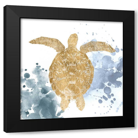 Gilded Splash III Black Modern Wood Framed Art Print by Popp, Grace