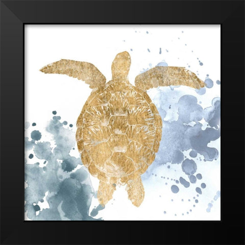 Gilded Splash III Black Modern Wood Framed Art Print by Popp, Grace